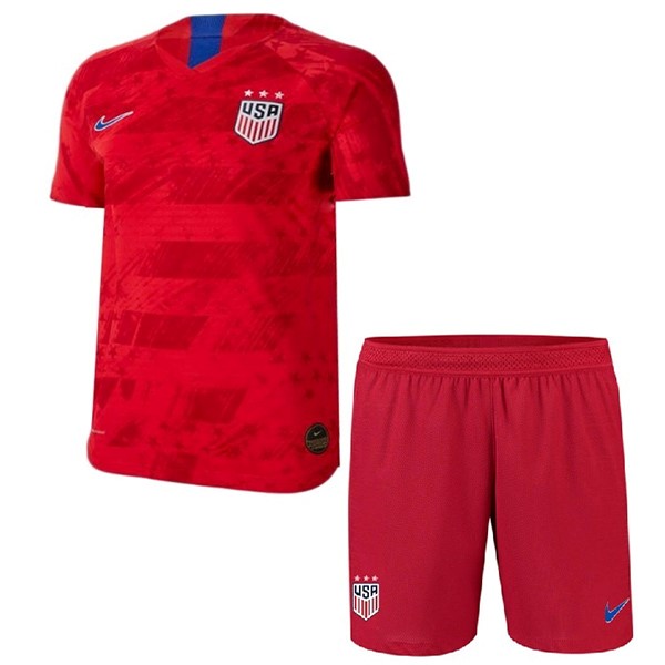 Camiseta Estados Unidos 2ª Kit Niño 2019 Rojo